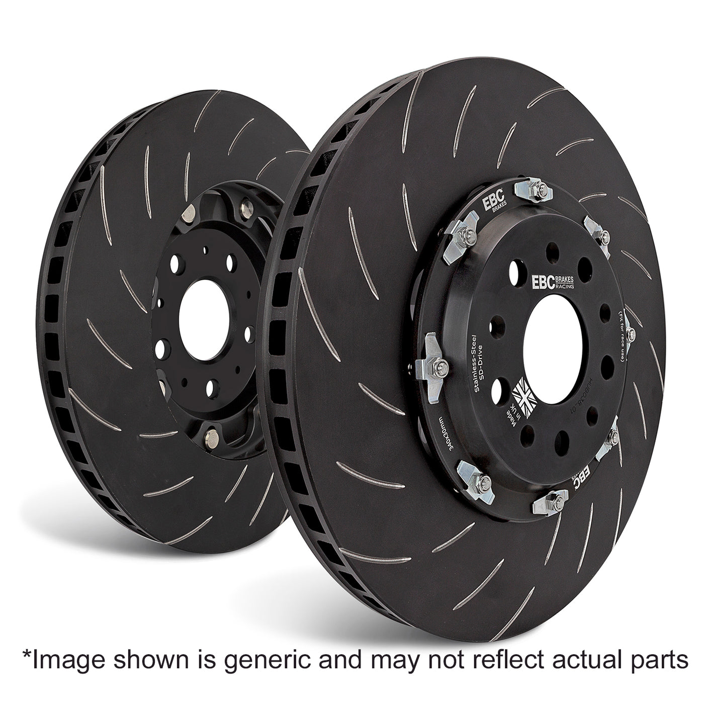 EBC BMW F80 F82 F87 Racing Floating Front Brake Discs - Brembo Caliper (Inc. M2, M3, M4 & M4 CS)