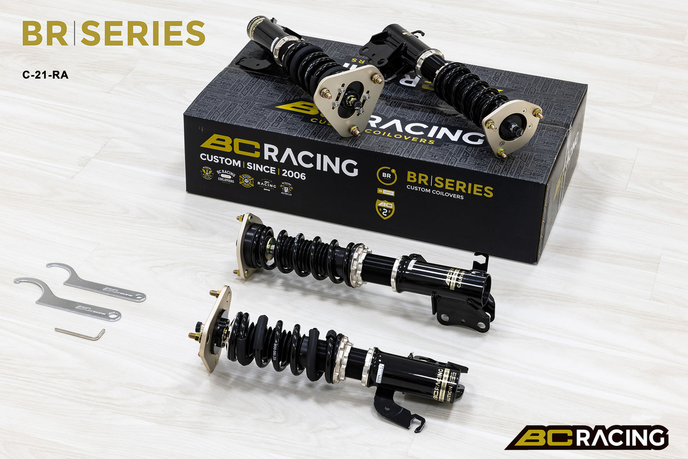 BC Racing BR Series Coilovers - Toyota Celica ST185 AWD (90-93) - Type RA, 10/8kg Springs