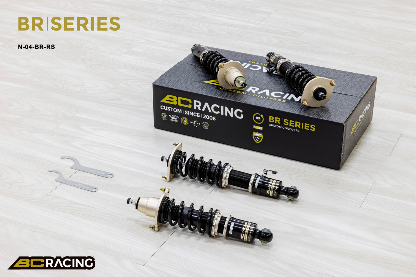 BC Racing BR Series Coilovers - Mazda Miata / MX-5 NA8C/NB8C (89-05) - Type RS, 8/6kg Springs