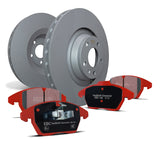 EBC PD02KR486 BMW Redstuff Rear Brake Pad & Plain Disc Kit - Brembo Caliper