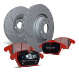 EBC PD12KR256 BMW Redstuff Rear Brake Pad & GD Disc Kit - Brembo Caliper