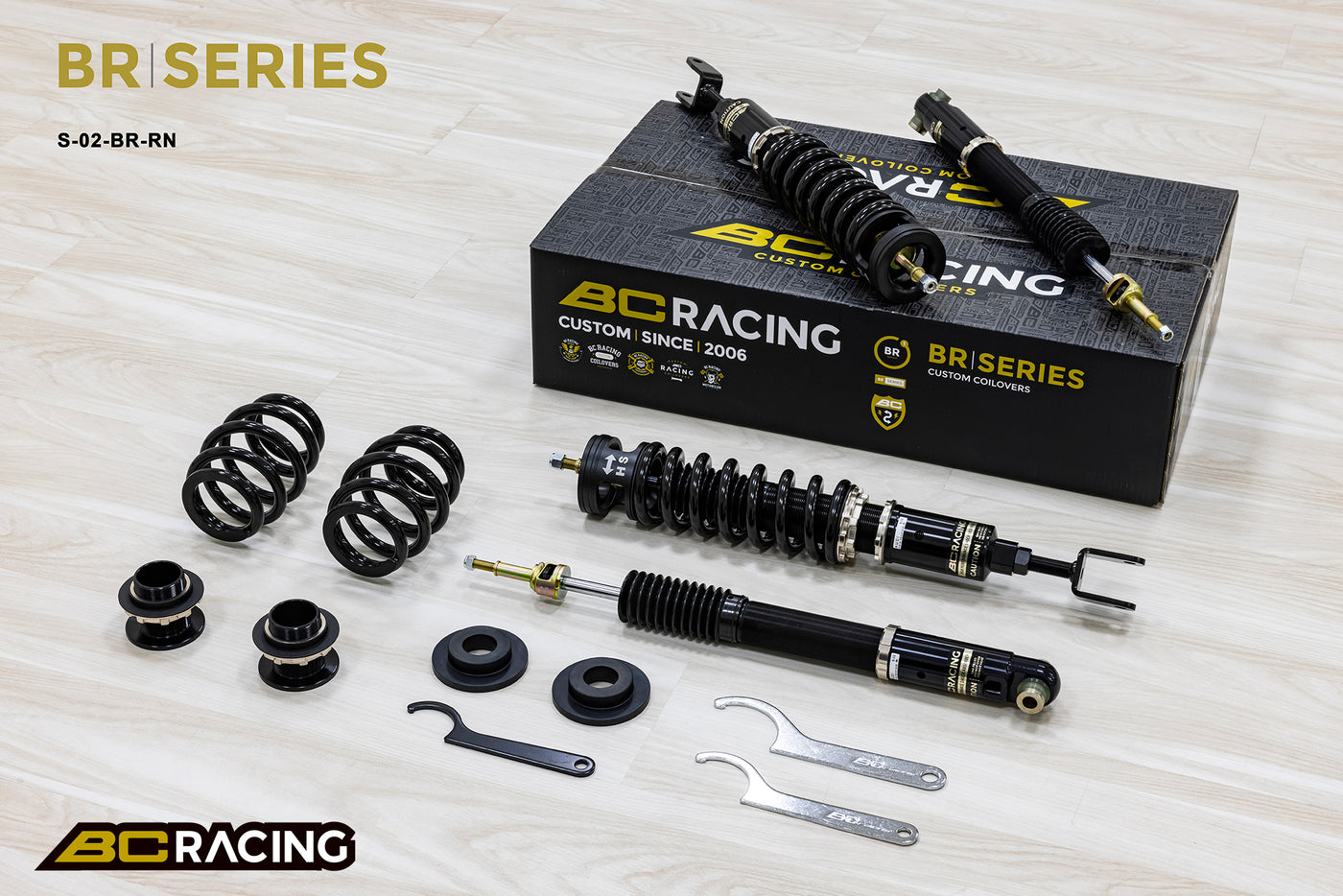 BC Racing BR Series Coilovers - Audi A4 B6/B7 2WD & AWD (01-06) - Type RN, 12/9kg Springs