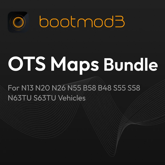 Bootmod3 BMW B58 F20 F30 G01 G30 OTS Maps Bundle (Inc. M140i, 340i, 540i & X3 M40i)